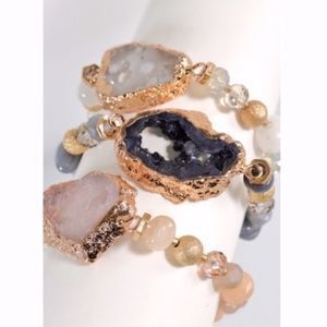 Natural Beads Bracelet - 3 colors